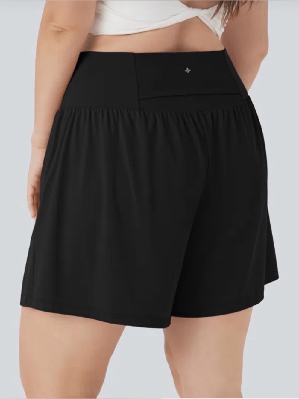 HALARA SoftlyZero™ Airy Super High Waisted Black Athletic Shorts